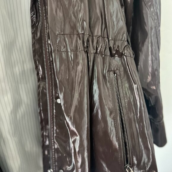 SHINY HOODED PARKA ZW COLLECTION - Picture 9 of 12